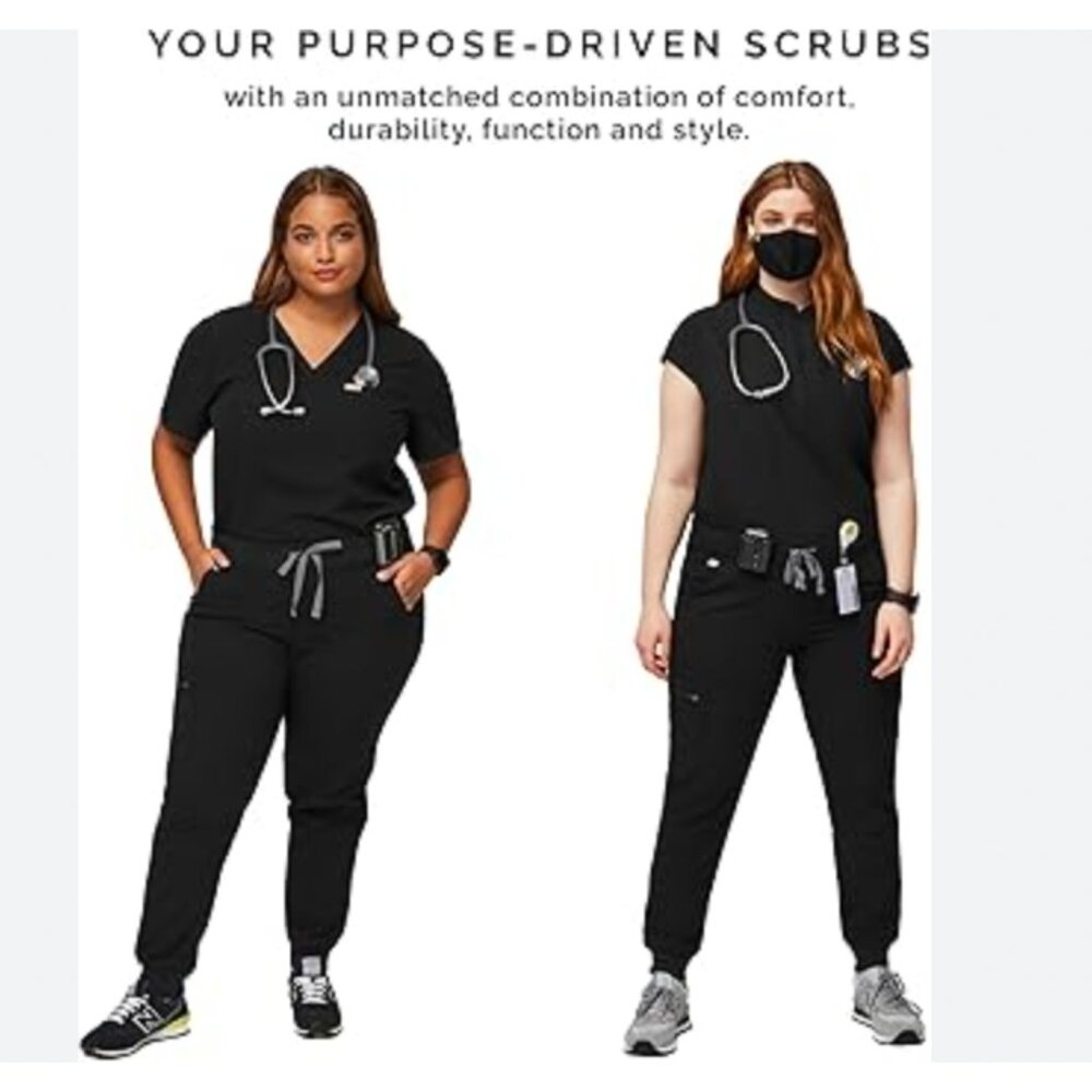 Figs Catarina Scrub Top. Black XXL